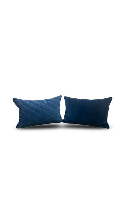 Bejewel Blue Diamond 12x18" Knife Edge Decorative Lumbar Pillow