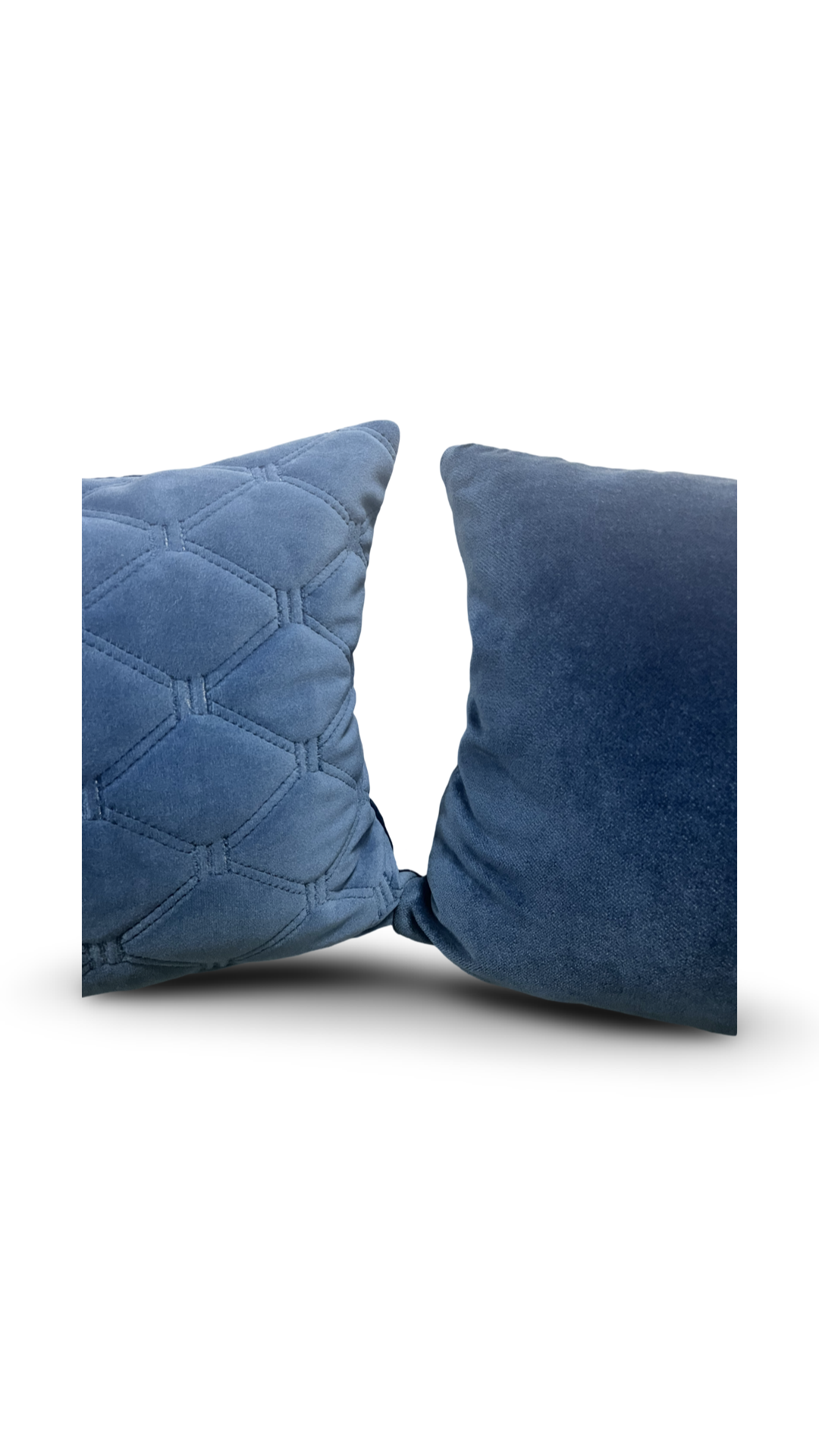 Bejewel Blue Diamond 12x18" Knife Edge Decorative Lumbar Pillow