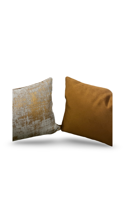 Brown and Gray Pain Strokes 12x18" Knife Edge Decorative Lumbar Pillow