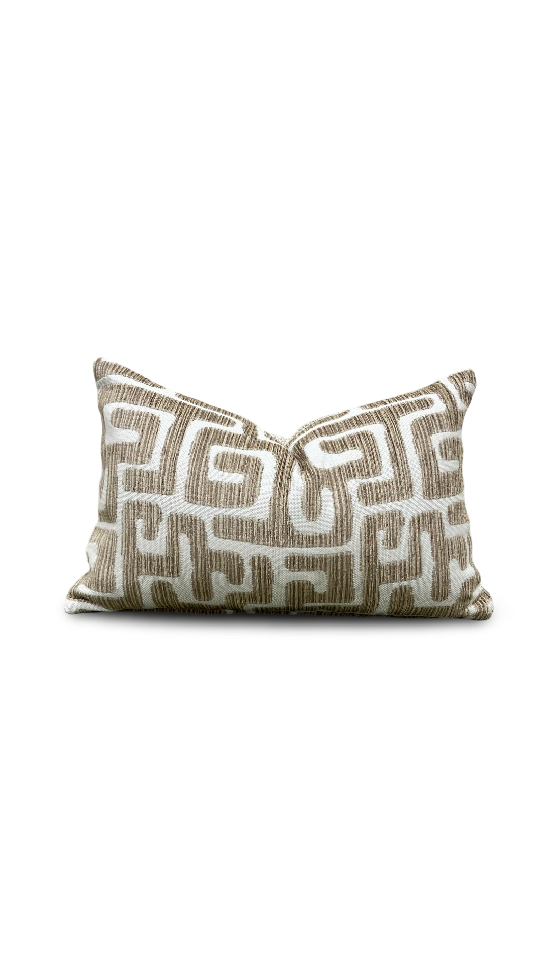 Wendell Fawn 12x18" Knife Edge Decorative Lumbar Pillow