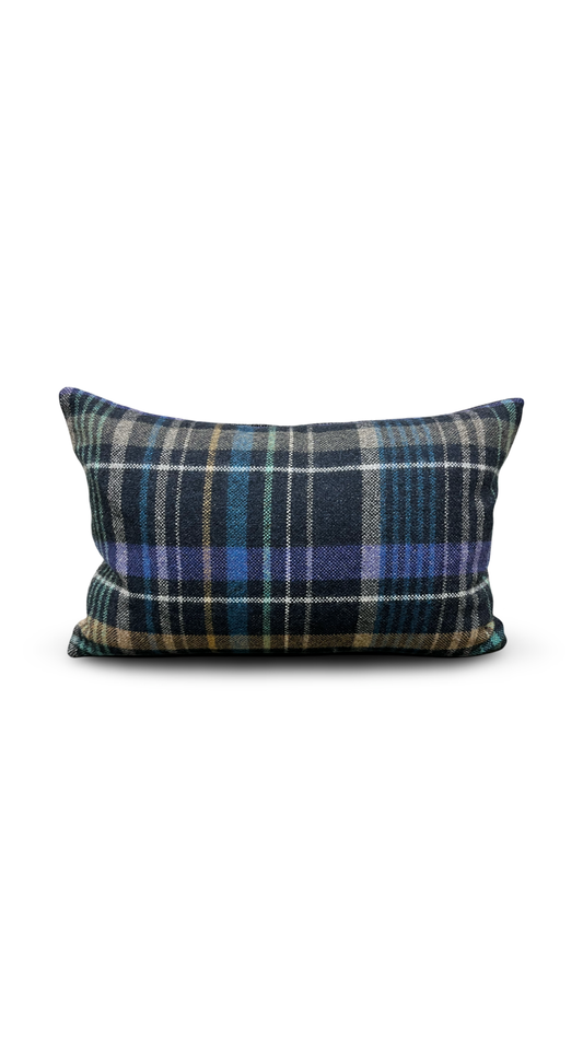 Finnegan Indigo 12x18" Knife Edge Decorative Pillow