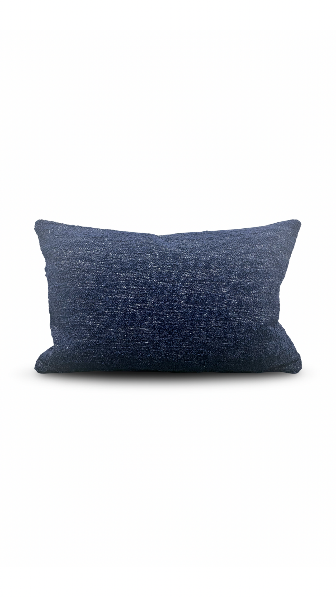 Toyine Sellers Navy Handmade 12x18" Knife Edge Decorative Lumbar Pillow